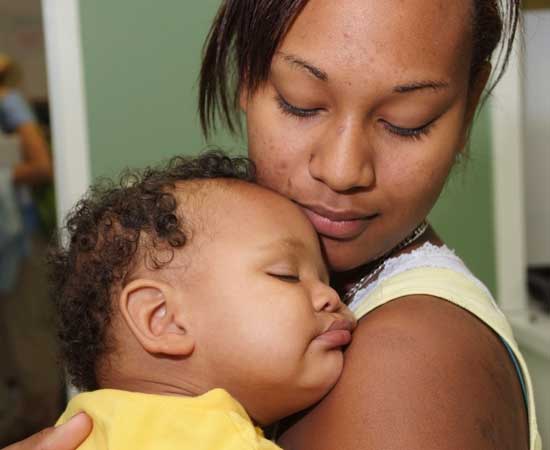 woman and child